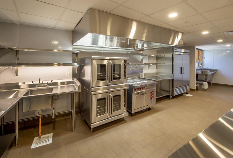 New, unused commercial kitchen