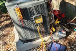 Outdoor-AC-condenser-unit-being-tested-1