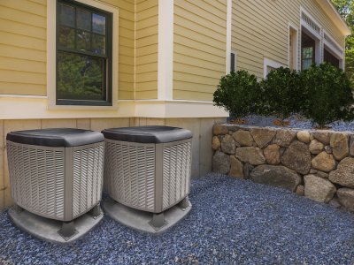 AC condenser units outside Florida home