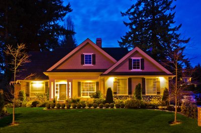 a house with garden view