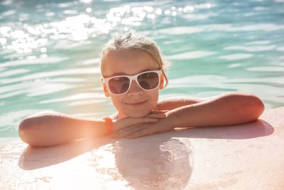 kid swimming