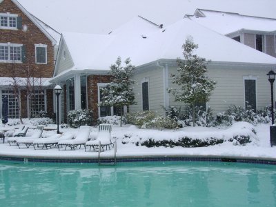 house covered with snow
