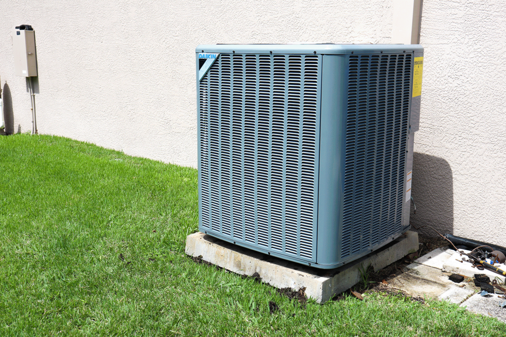 AC condenser unit repair at a Clearwater home.