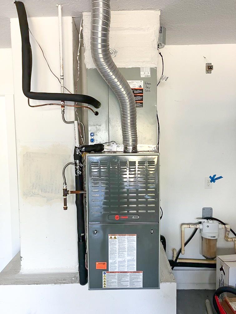 Air handler Installation Garage