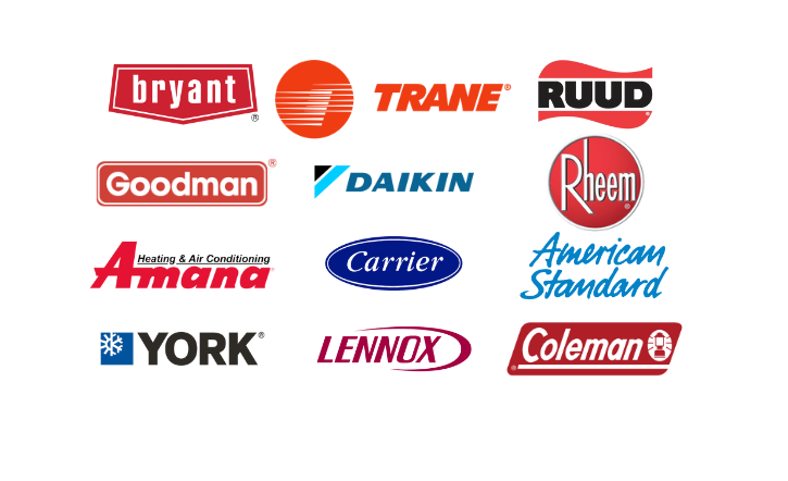 Compilation of the HVAC product brands listed above