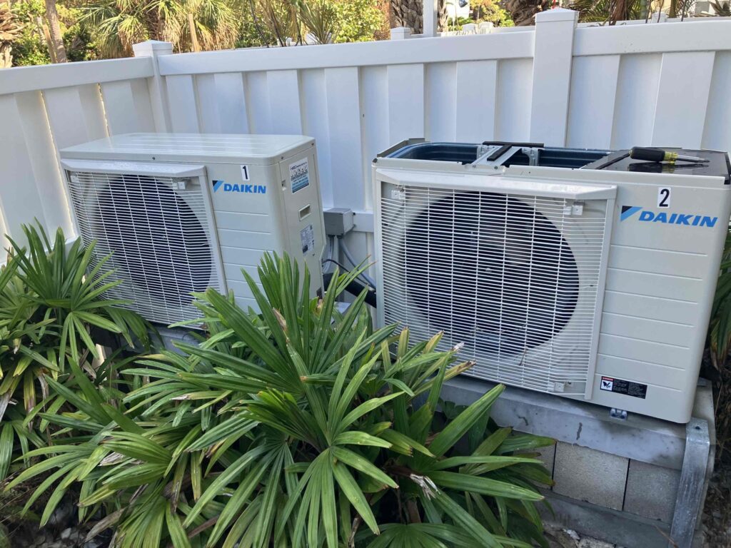 Two residential Daikin mini-split units