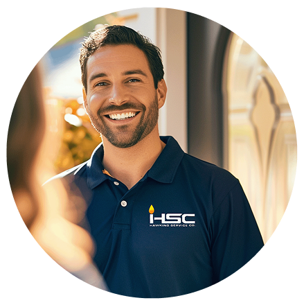 Smiling Hawkins Service Co. Technician